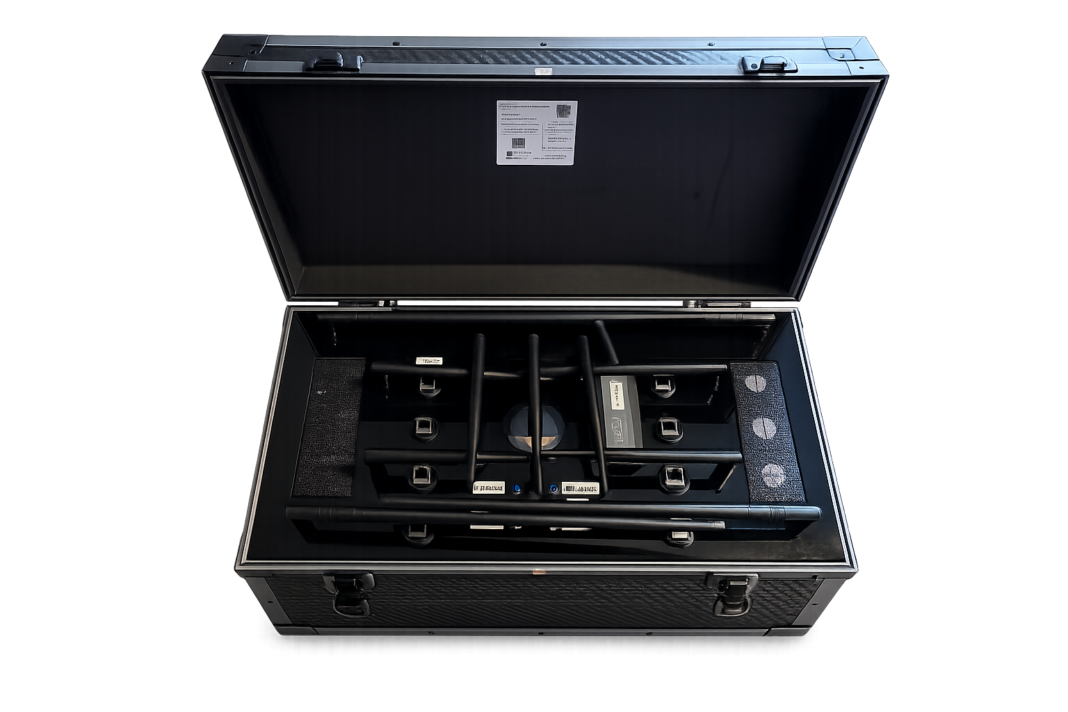NetCrate portable connectivity system open case showing internal components